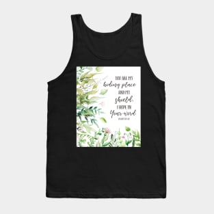 Psalm 119:114 Inspirational Bible Verse Art Tank Top